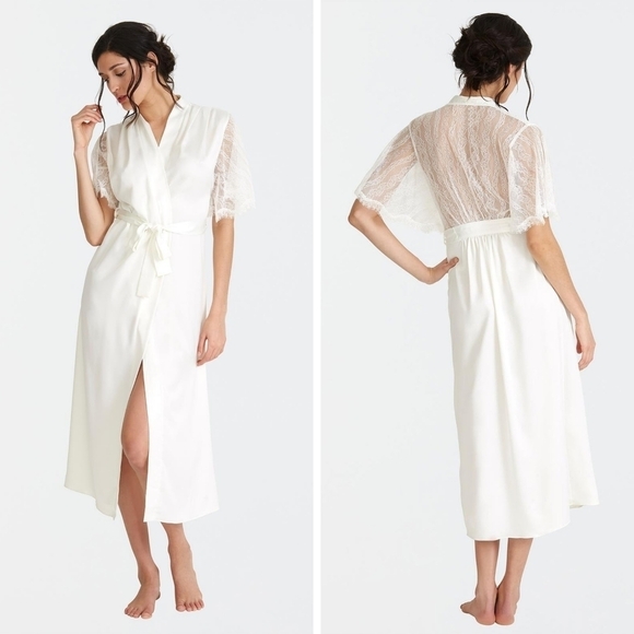 Rya Collection Graceful long lace robe coverup NEW - Picture 1 of 7